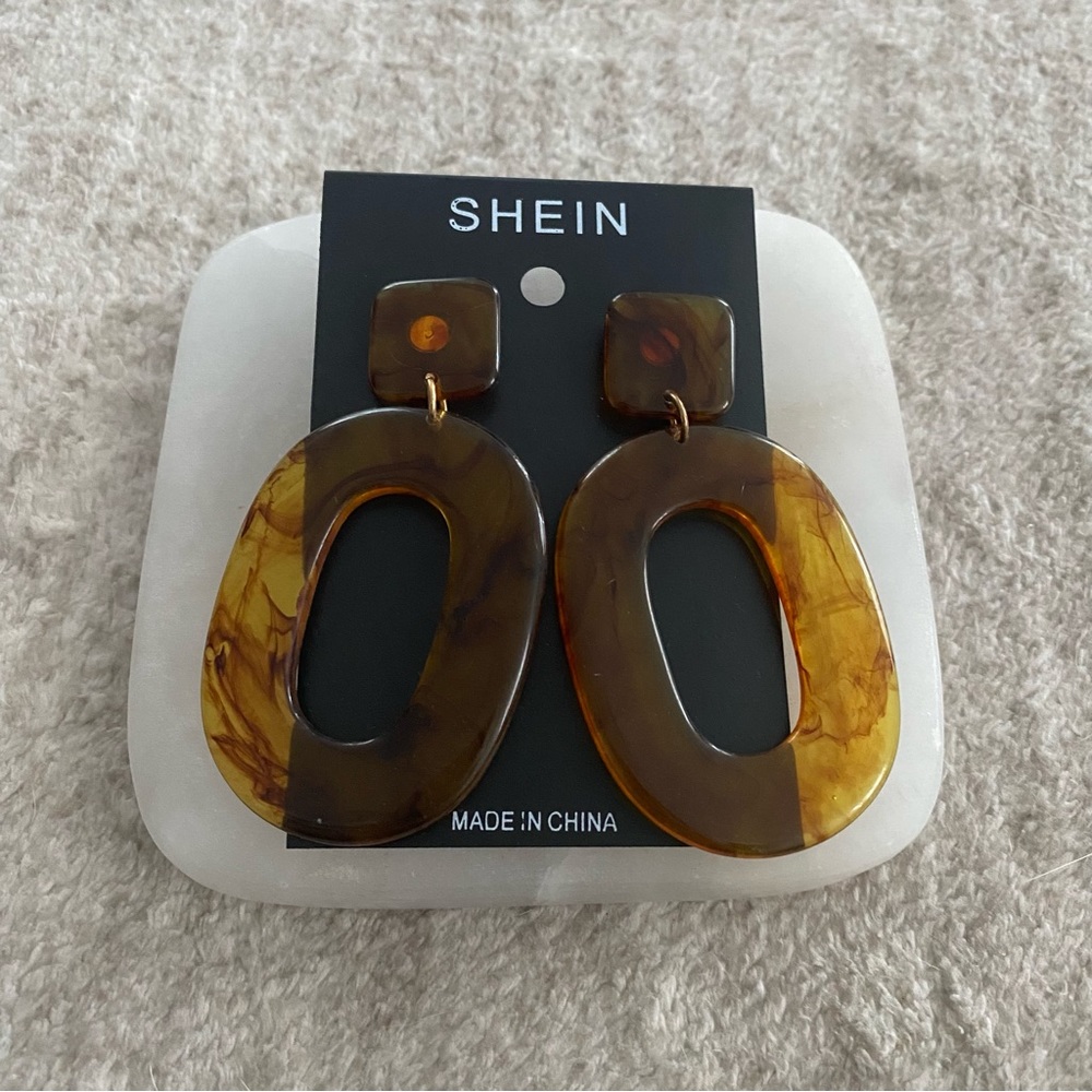 Marble Design Earrings